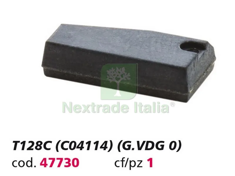 CHIP TRANSPONDER T128C (C04114) (G. VDG 0) — Chiavi e ricambi auto — rif. FERX.VIT47730 CHIP TRANSPONDER T128C (C04114) (G. VDG 0) — Chiavi e ricambi auto — rif. FERX.VIT47730