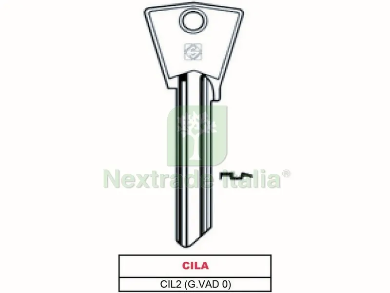 10PZ Chiave Ottone CIL2 (G. VAD 0) Cila — Serrature e cilindri — rif. FERX.VIT47549