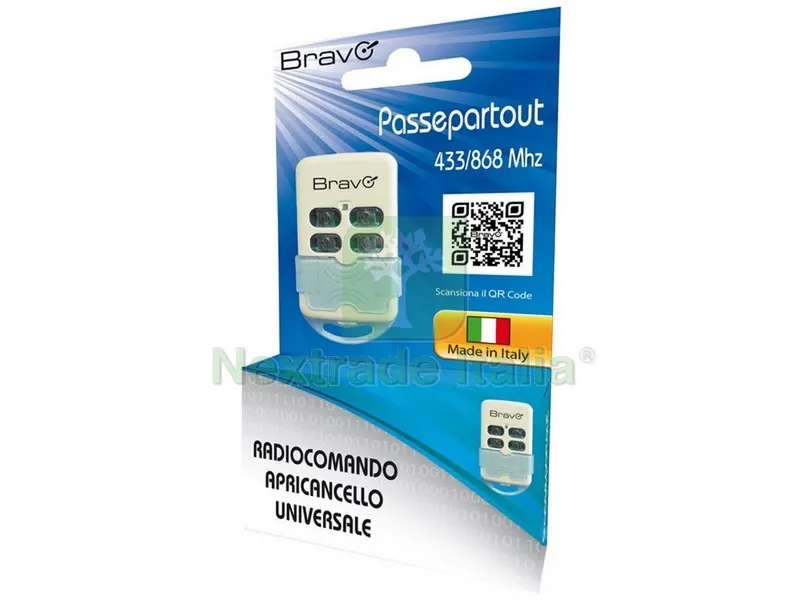 RADIOCOMANDO APRICANCELLO PASSEPARTOUT Codice fisso Frequenza 433+868 MHz Display 22 pz. — Automazioni cancello — rif. FERX.VIT53522 — foto 2