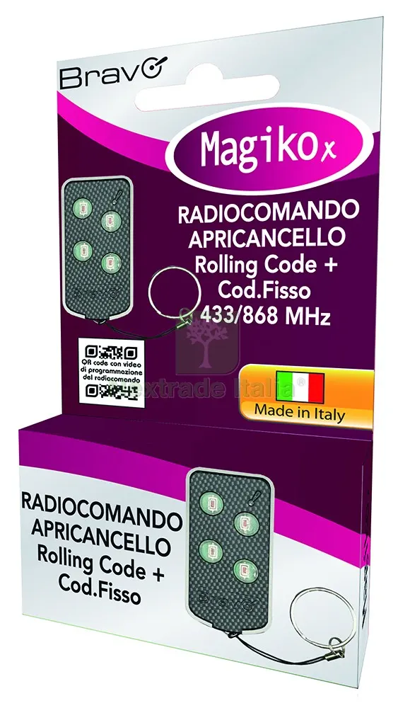 RADIOCOMANDO APRICANCELLO AUTOAPPRENDENTE MAGIKO X Codice fisso + rolling code — Automazioni cancello — rif. FERX.VIT56700 — foto 2 RADIOCOMANDO APRICANCELLO AUTOAPPRENDENTE MAGIKO X Codice fisso + rolling code — Automazioni cancello — rif. FERX.VIT56700 — foto 2