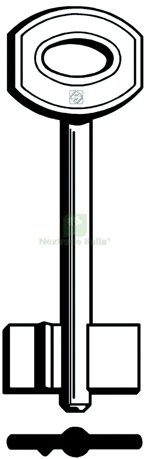 5PZ CHIAVE A DOPPIA MAPPA JW35 (G. VAS 0) JUWEL — Chiavi grezze e duplicati — rif. FERX.VIT4942