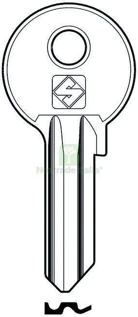 20PZ CHIAVE ASC WA2R (G. VAC 4) WALLY — Ferramenta porte e finestre — rif. FERX.VIT7239