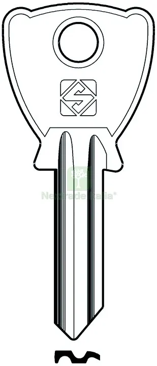 20PZ Chiave Ottone BE202 (G. VAC 0) Beta — Ferramenta porte e finestre — rif. FERX.VIT57200 20PZ Chiave Ottone BE202 (G. VAC 0) Beta — Ferramenta porte e finestre — rif. FERX.VIT57200