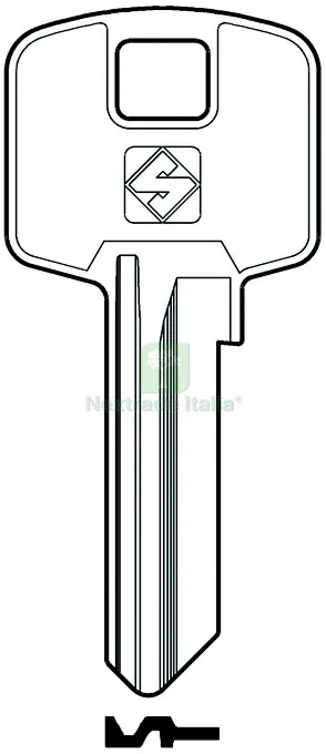 20PZ Chiave Ottone MER13R (G. VAC 0) Meroni — Ferramenta porte e finestre — rif. FERX.VIT57253 20PZ Chiave Ottone MER13R (G. VAC 0) Meroni — Ferramenta porte e finestre — rif. FERX.VIT57253