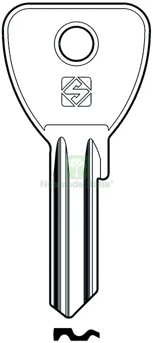 20PZ Chiave Ottone OC5 (G. VAC 0) Omec — Ferramenta porte e finestre — rif. FERX.VIT57258 20PZ Chiave Ottone OC5 (G. VAC 0) Omec — Ferramenta porte e finestre — rif. FERX.VIT57258