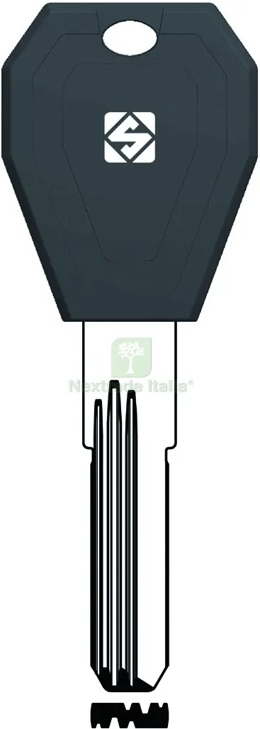 5PZ CHIAVE PUNZONATA OTTONE TLC1RP (G. VAG 0) TILANCO — Serrature e cilindri — rif. FERX.VIT57291