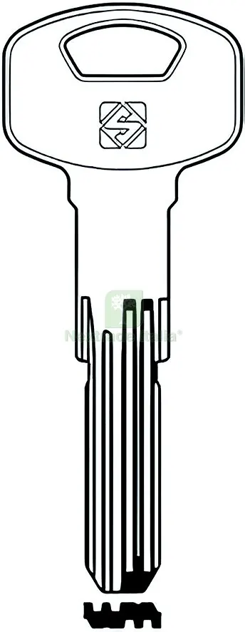 10PZ Chiave Punzonata Ottone YA118SMD (G. VAG 1) Yale — Serrature e cilindri — rif. FERX.VIT58395