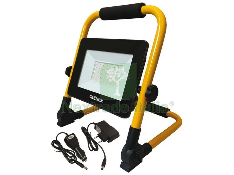 PROIETTORE A LED PORTATILE E RICARICABILE CON SUPPORTO 20W 4000K — Illuminazione — rif. FERX.VIT50232