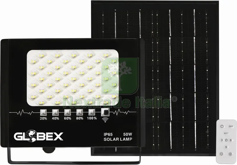 Proiettore a LED con Pannello Solare 50W 4000K — Illuminazione — rif. FERX.VIT54330 Proiettore a LED con Pannello Solare 50W 4000K — Illuminazione — rif. FERX.VIT54330