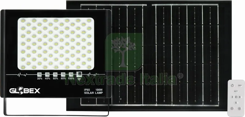 Proiettore a LED con Pannello Solare 100W 4000K — Illuminazione — rif. FERX.VIT54331