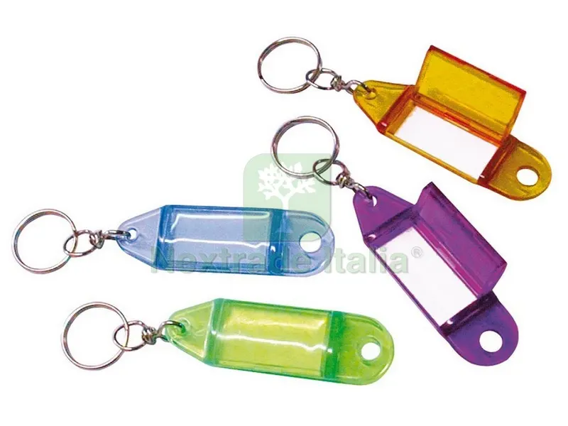 TARGHETTA PORTACHIAVI TRASPARENTE 100 PZ. col.Assortiti — Misurazione e taglio manuale — rif. FERX.VIT21055 TARGHETTA PORTACHIAVI TRASPARENTE 100 PZ. col.Assortiti — Misurazione e taglio manuale — rif. FERX.VIT21055