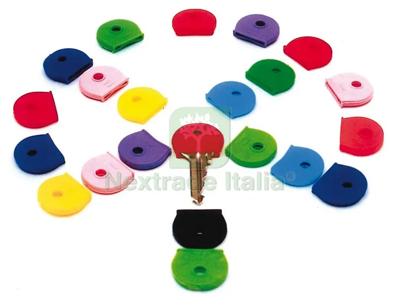 Anellino Segnachiave Copritesta 200 PZ. Tipo Pesante col.Assortiti — Ferramenta porte e finestre — rif. FERX.VIT18266