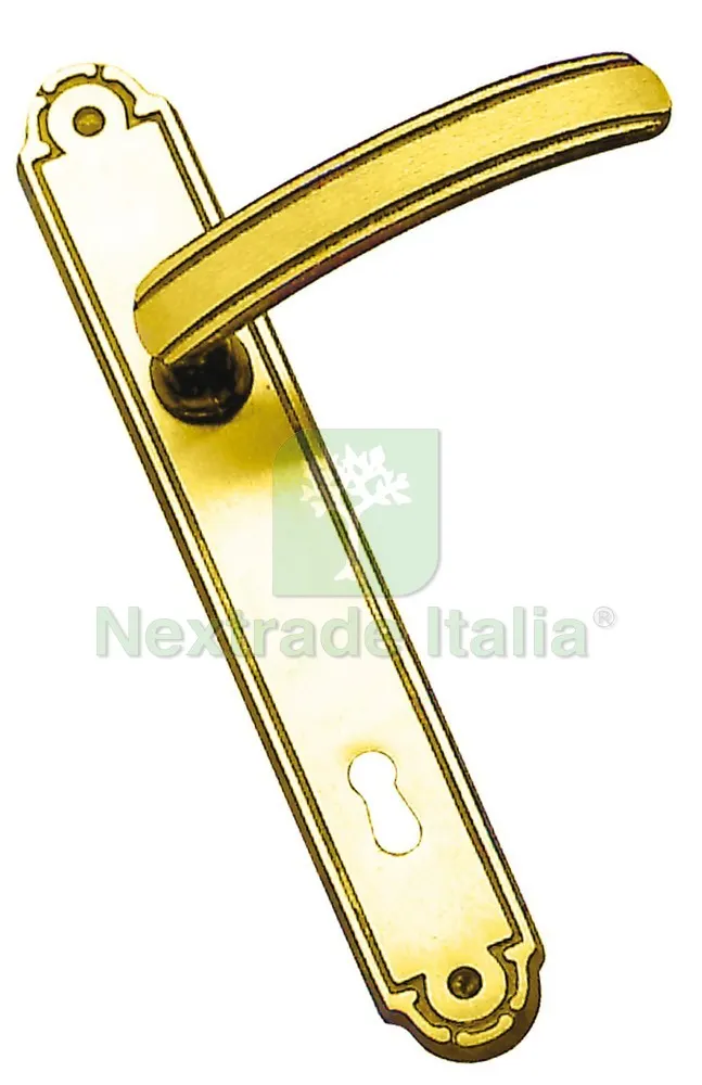 4PZ Maniglia Maya con Placca Quadro 8 foro Patent — Maniglie e pomelli — rif. FERX.VIT5356