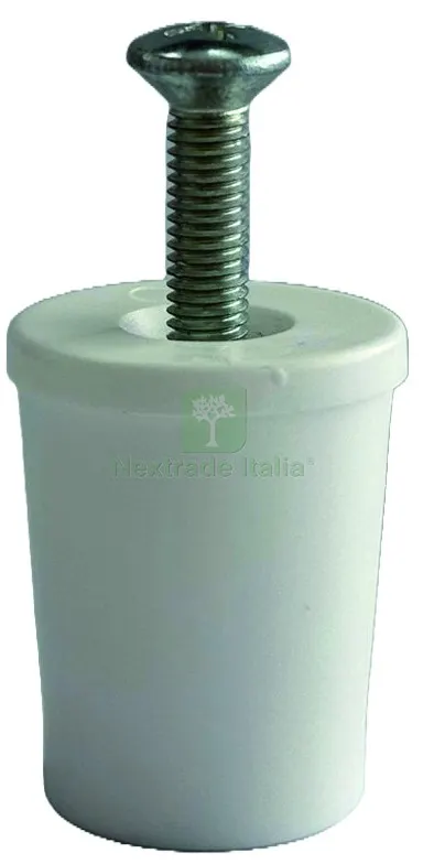 50PZ PARACOLPO PER TAPPARELLE CON RONDELLA E VITE Col. Bianco mm. 28 — Bulloni, dadi e rondelle — rif. FERX.VIT58791 50PZ PARACOLPO PER TAPPARELLE CON RONDELLA E VITE Col. Bianco mm. 28 — Bulloni, dadi e rondelle — rif. FERX.VIT58791