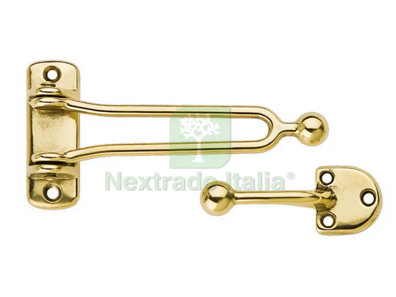12PZ GANCIO DI SICUREZZA PER PORTE ottone lucido — Accessori bagno — rif. FERX.VIT8893 12PZ GANCIO DI SICUREZZA PER PORTE ottone lucido — Accessori bagno — rif. FERX.VIT8893
