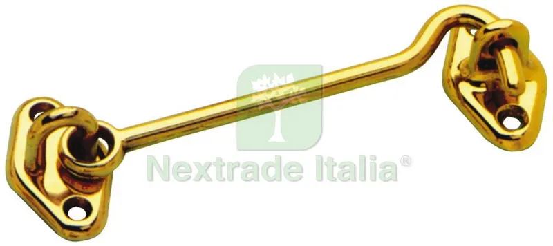 10PZ GANCIO FERMAPERSIANE OTTONE LUCIDO mm. 80 — Ferramenta per legno e mobili — rif. FERX.VIT14023 10PZ GANCIO FERMAPERSIANE OTTONE LUCIDO mm. 80 — Ferramenta per legno e mobili — rif. FERX.VIT14023