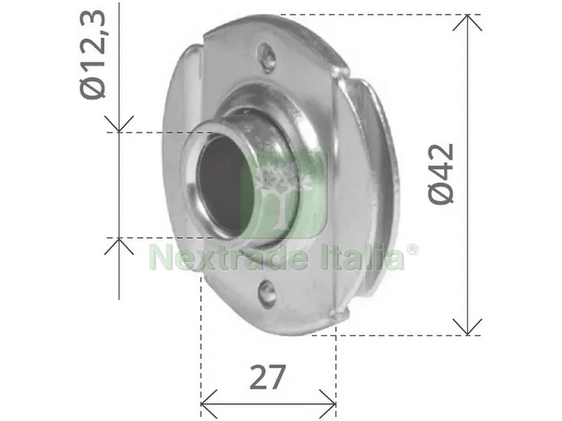 CUSCINETTO TONDO Ø mm. 42 foro rullino Ø mm. 12,3 — Pennelli e rulli — rif. FERX.VIT52612 CUSCINETTO TONDO Ø mm. 42 foro rullino Ø mm. 12,3 — Pennelli e rulli — rif. FERX.VIT52612