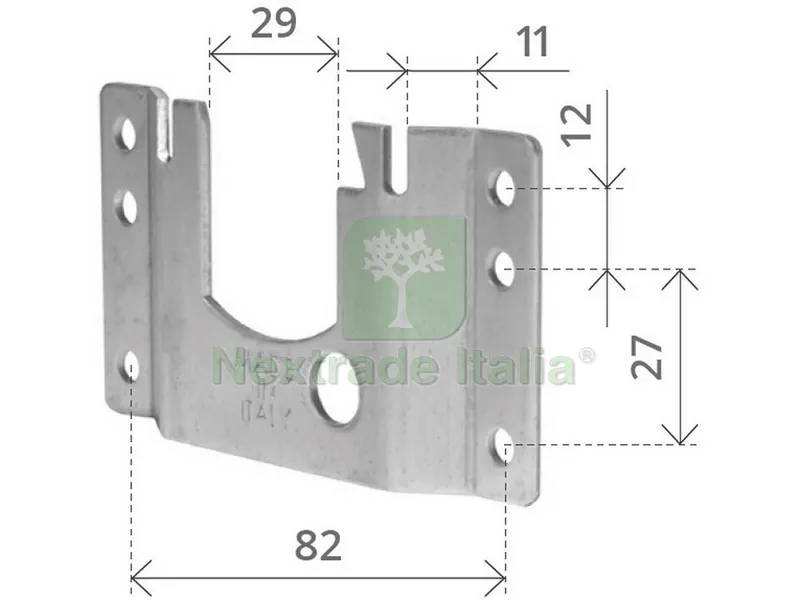 Supporto a Legno Lunghezza mm. 82 — Ferramenta per legno e mobili — rif. FERX.VIT52613 Supporto a Legno Lunghezza mm. 82 — Ferramenta per legno e mobili — rif. FERX.VIT52613