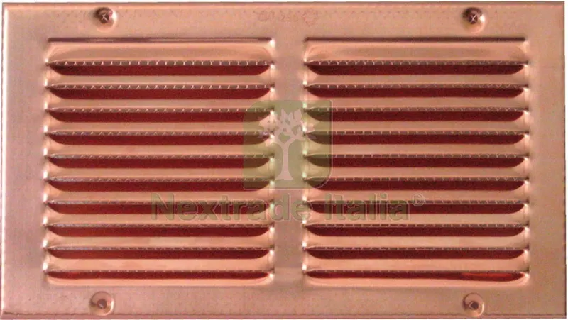 GRIGLIA DI AERAZIONE IN RAME mm. 250x140 — Scarichi e sifoni — rif. FERX.VIT26740 GRIGLIA DI AERAZIONE IN RAME mm. 250x140 — Scarichi e sifoni — rif. FERX.VIT26740
