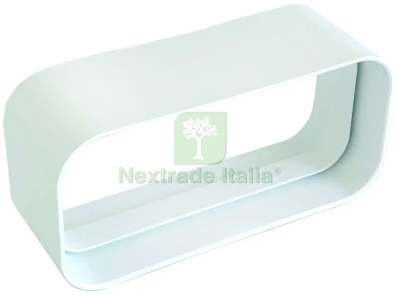 GIUNTO ORIZZONTALE F/F PER AERAZIONE CANALIZZATA mm. 120X60, col. Bianco — Tubi e raccordi — rif. FERX.VIT60176