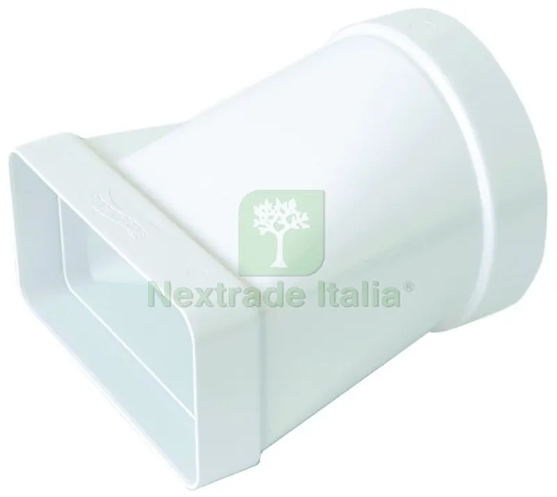 GIUNTO ORIZZONTALE F/F PER AERAZIONE CANALIZZATA mm. 125/150X70, col. Bianco — Tubi e raccordi — rif. FERX.VIT60175