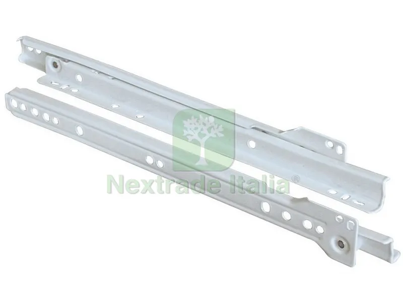 25COPPIE GUIDE PER CASSETTI CON FERMO Col. Bianco cm. 45 — Scarichi e sifoni — rif. FERX.VIT12800 25COPPIE GUIDE PER CASSETTI CON FERMO Col. Bianco cm. 45 — Scarichi e sifoni — rif. FERX.VIT12800