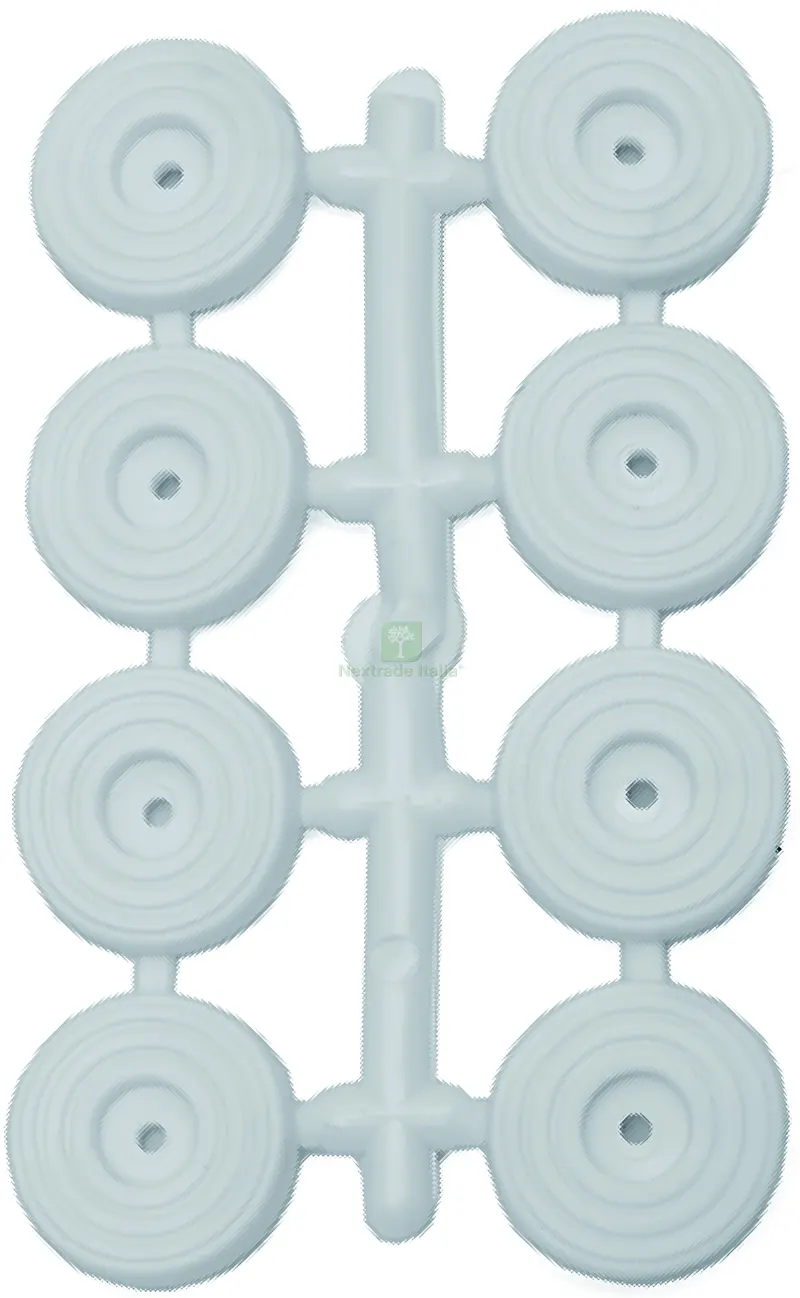 12CF Sottosedie con Vite Col. Bianco Ø mm. 25 8 pz. — Viti — rif. FERX.VIT57352