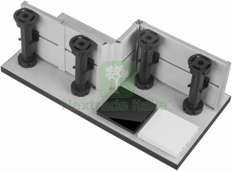 SET PIEDINI PER MOBILI DA CUCINA IN PLASTICA CON GANCIO mm. 100 h 4 pz. — Ferramenta per legno e mobili — rif. FERX.VIT55719 — foto 2 SET PIEDINI PER MOBILI DA CUCINA IN PLASTICA CON GANCIO mm. 100 h 4 pz. — Ferramenta per legno e mobili — rif. FERX.VIT55719 — foto 2
