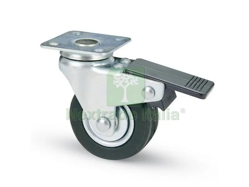 12PZ Ruota Girevole per MOBILI+FRENO art.160BIS mm.40-piastra mm. 40x40 — Ruote e rotelle — rif. FERX.VIT41132 12PZ Ruota Girevole per MOBILI+FRENO art.160BIS mm.40-piastra mm. 40x40 — Ruote e rotelle — rif. FERX.VIT41132
