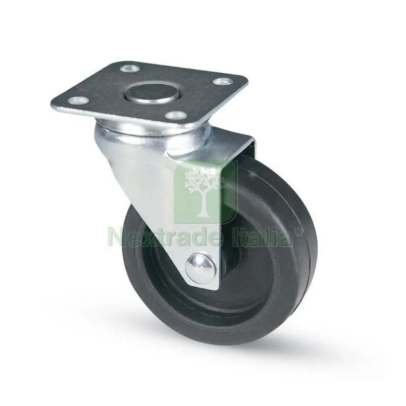 24PZ RUOTA GIREVOLE PER MOBILI art.220 mm.35-piastra mm. 40x40 — Ruote e rotelle — rif. FERX.VIT6198