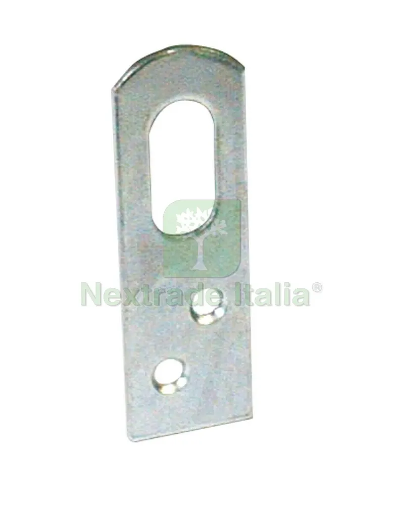 LASTRINA DIRITTA ACCIAIO ZINCATO 100 PZ. con finestra mm. 80 — Piastre e angolari — rif. FERX.VIT5535