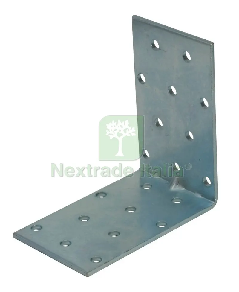 25PZ PIASTRINA DI GIUNZIONE ad angolo mm. 80x80x50 L — Ferramenta per legno e mobili — rif. FERX.VIT20269