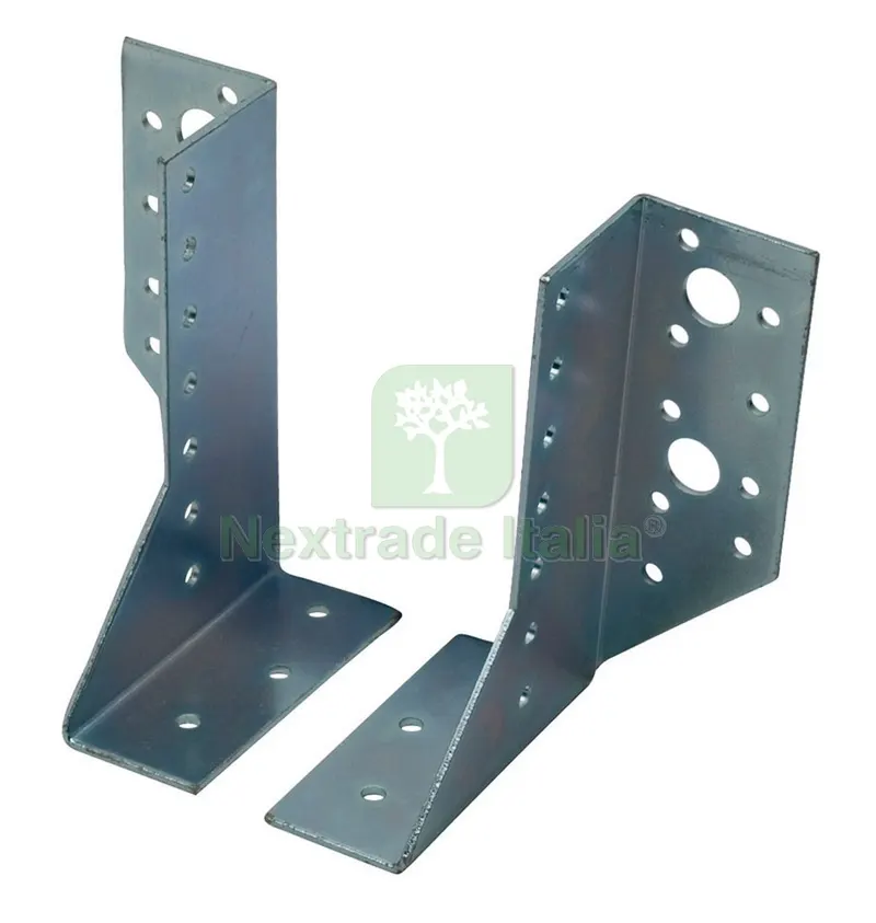 15COPPIE Supporto per Travi in Legno 2 PZ. aperto mm. 120 — Ferramenta per legno e mobili — rif. FERX.VIT23858