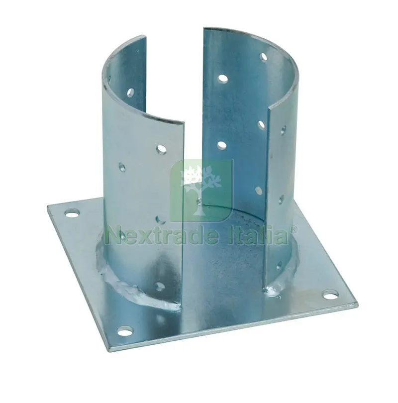 4PZ SUPPORTO PER TRAVI IN LEGNO TONDE Ø mm. 80 piano mm. 150x150 — Ferramenta per legno e mobili — rif. FERX.VIT29087 4PZ SUPPORTO PER TRAVI IN LEGNO TONDE Ø mm. 80 piano mm. 150x150 — Ferramenta per legno e mobili — rif. FERX.VIT29087