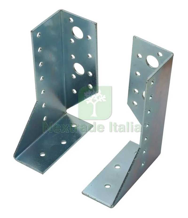 15COPPIE Supporto per Travi in Legno 2 PZ. chiuso mm.120 — Ferramenta per legno e mobili — rif. FERX.VIT23859