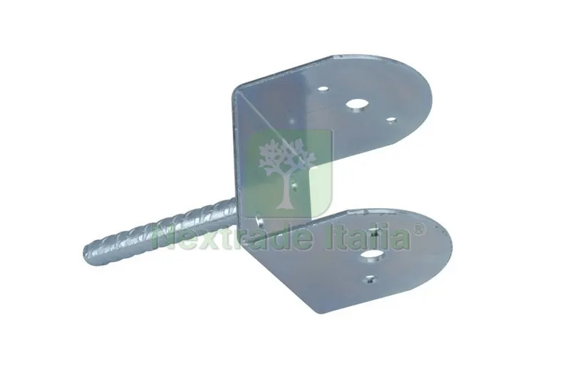 10PZ Staffa a Pavimento per Travi mm. 90x90x95 — Ferramenta per legno e mobili — rif. FERX.VIT23856