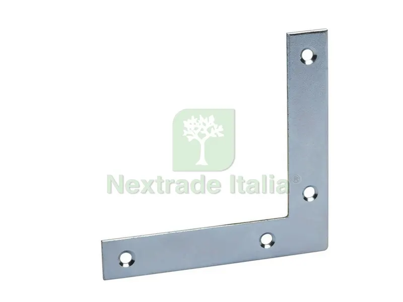 ANGOLO DI RINFORZO ZINCATO mm. 100x100 (50 pz.) — Utensili da muratore — rif. FERX.VIT7507