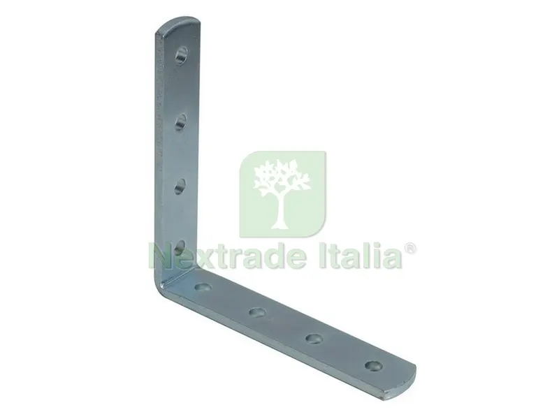 50PZ PIASTRINA PIEGATA FORATA mm.150x150x20 — Piastre e angolari — rif. FERX.VIT29078