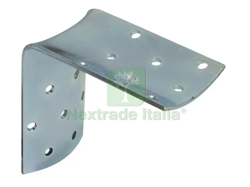 25PZ Piastra Angolare per Pali Tondi mm.80x80x50 — Profili e angolari decorativi — rif. FERX.VIT45405