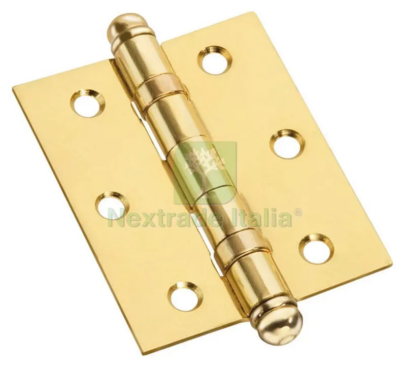 Cerniera con Cuscinetti In Acciaio Bronzato mm. 90x75 (3.1/2x3) — Cerniere e cardini — rif. FERX.VIT15054