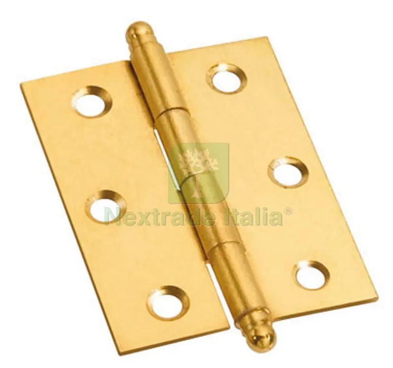 24PZ Cerniera con Perno Sfilabile in ottone mm. 50x40 — Cerniere e cardini — rif. FERX.VIT4301 24PZ Cerniera con Perno Sfilabile in ottone mm. 50x40 — Cerniere e cardini — rif. FERX.VIT4301