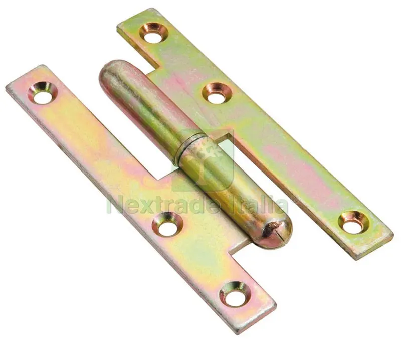 12PZ Cerniera a Bandella Pomella acciaio tropicalizzato mm. 80x40 Sx — Cerniere e cardini — rif. FERX.VIT24090 12PZ Cerniera a Bandella Pomella acciaio tropicalizzato mm. 80x40 Sx — Cerniere e cardini — rif. FERX.VIT24090
