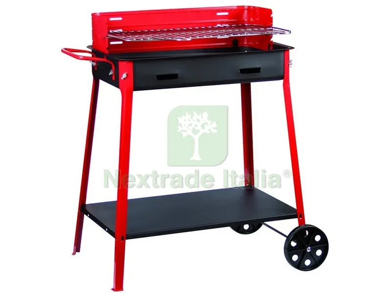 Barbecue con Ruote cm. 60x40x85 h — Tempo libero outdoor — rif. FERX.VIT50066 Barbecue con Ruote cm. 60x40x85 h — Tempo libero outdoor — rif. FERX.VIT50066