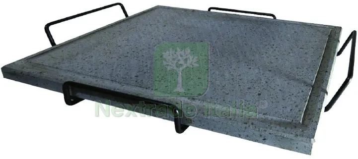 BISTECCHIERA IN PIETRA LAVICA CON TELAIO SENZA RIALZO cm. 40x30 — Punte, frese e dischi — rif. FERX.VIT57345 BISTECCHIERA IN PIETRA LAVICA CON TELAIO SENZA RIALZO cm. 40x30 — Punte, frese e dischi — rif. FERX.VIT57345