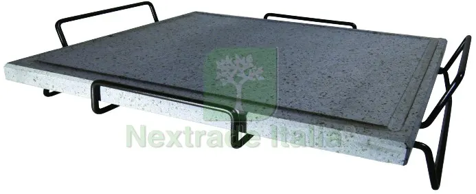 BISTECCHIERA IN PIETRA LAVICA CON TELAIO E RIALZO cm. 40x30 — Punte, frese e dischi — rif. FERX.VIT57346 BISTECCHIERA IN PIETRA LAVICA CON TELAIO E RIALZO cm. 40x30 — Punte, frese e dischi — rif. FERX.VIT57346