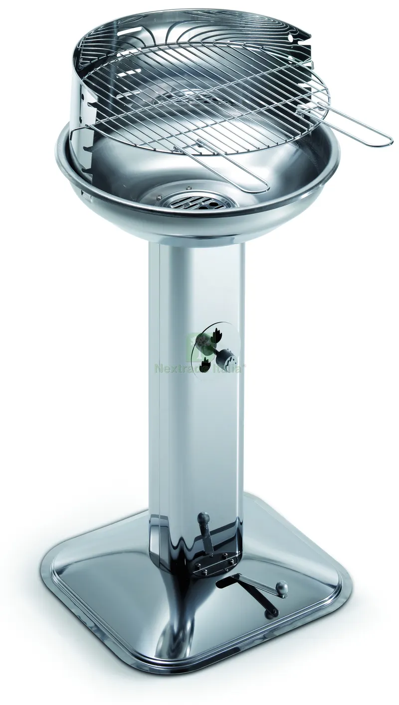 Barbecue Inox Venus 480 Pro System griglia acciaio cromato Ø cm. 44 - H cm. 89 — Tempo libero outdoor — rif. FERX.VIT58743 Barbecue Inox Venus 480 Pro System griglia acciaio cromato Ø cm. 44 - H cm. 89 — Tempo libero outdoor — rif. FERX.VIT58743