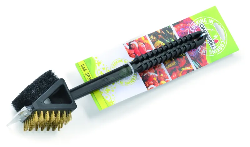 Ompagrill Spazzola Pulizia 3 in 1 per Barbecue — Tempo libero outdoor — rif. FERX.VIT58669 Ompagrill Spazzola Pulizia 3 in 1 per Barbecue — Tempo libero outdoor — rif. FERX.VIT58669