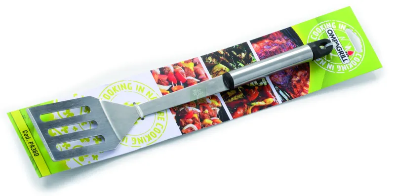 PALETTA IN ACCIAIO INOX PER BARBECUE cm. 36 — Tempo libero outdoor — rif. FERX.VIT58678 PALETTA IN ACCIAIO INOX PER BARBECUE cm. 36 — Tempo libero outdoor — rif. FERX.VIT58678