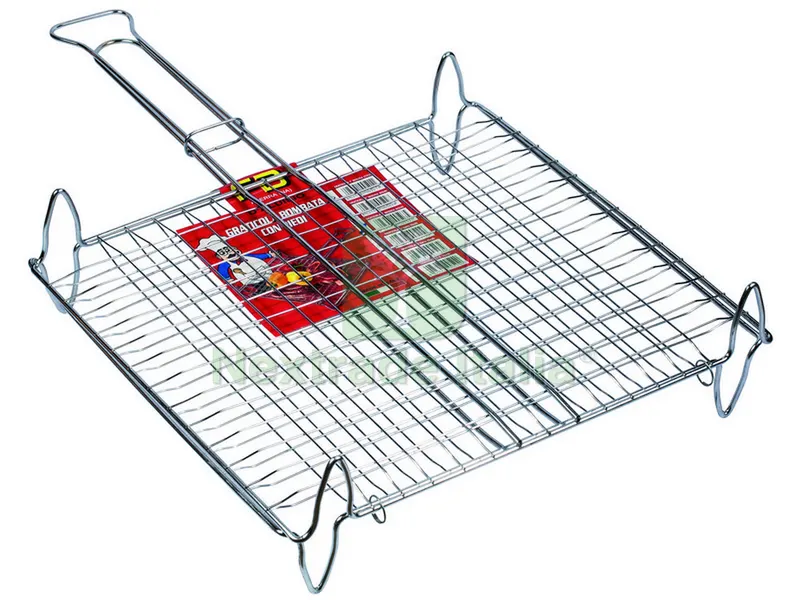 Graticola Tipo Bombato con Piedi Alti cm. 30x40 — Tempo libero outdoor — rif. FERX.VIT37225 Graticola Tipo Bombato con Piedi Alti cm. 30x40 — Tempo libero outdoor — rif. FERX.VIT37225