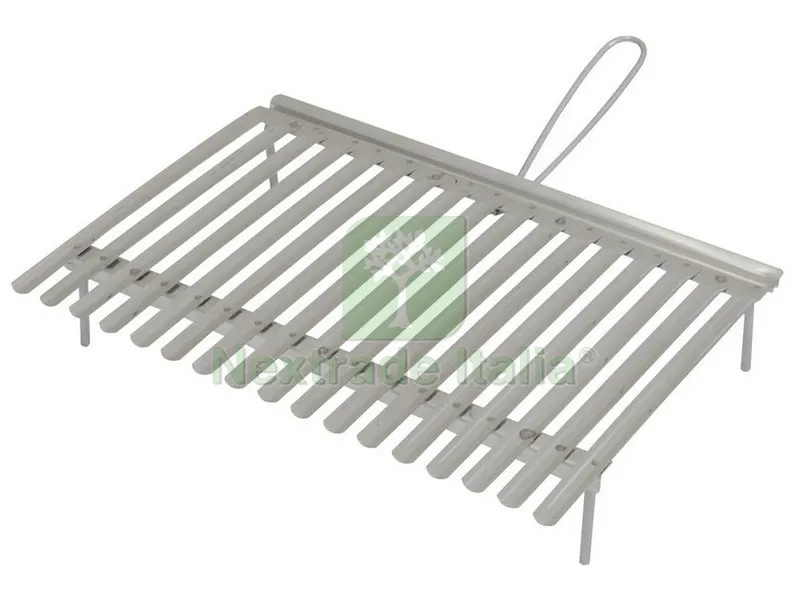 Graticola in Acciaio Inox con Raccogli Sugo cm. 50x35 — Tempo libero outdoor — rif. FERX.VIT25490 Graticola in Acciaio Inox con Raccogli Sugo cm. 50x35 — Tempo libero outdoor — rif. FERX.VIT25490